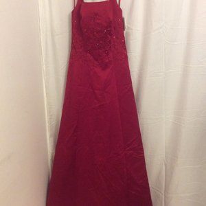 Michaelangelo Davids Bridal Prom Formal Gown Dress Size 6 Red